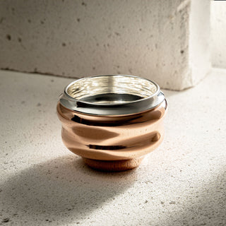 Handcrafted Wavy Solid Copper Tumbler - Available in 3 Elegant Finishes (Co – view 4