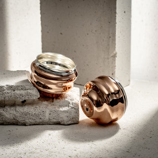Handcrafted Wavy Solid Copper Tumbler - Available in 3 Elegant Finishes (Co – view 8