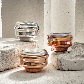 Handcrafted Wavy Solid Copper Tumbler - Available in 3 Elegant Finishes (Co – view 9
