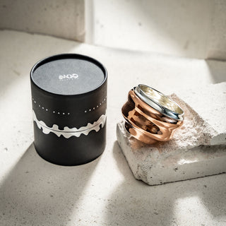 Handcrafted Wavy Solid Copper Tumbler - Available in 3 Elegant Finishes (Co – view 11