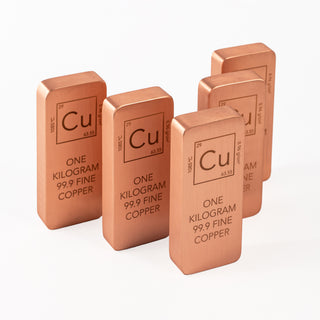 5 x 1kg (11 lb Total) Solid Copper Bars – 99.9% Fine Copper, Quality Certif – view 4