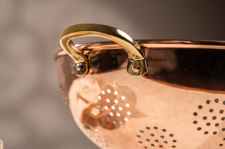 Hand-Hammered Copper Colander with Tin Interior, 210 mm – view 3