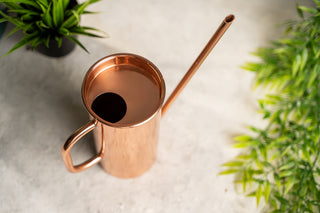 Handcrafted Solid Copper Watering Can – view 2
