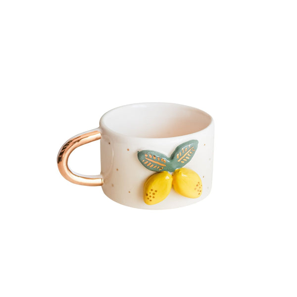 Ceramic Mug With Gold Handle – A Festive Charm For The Holidays