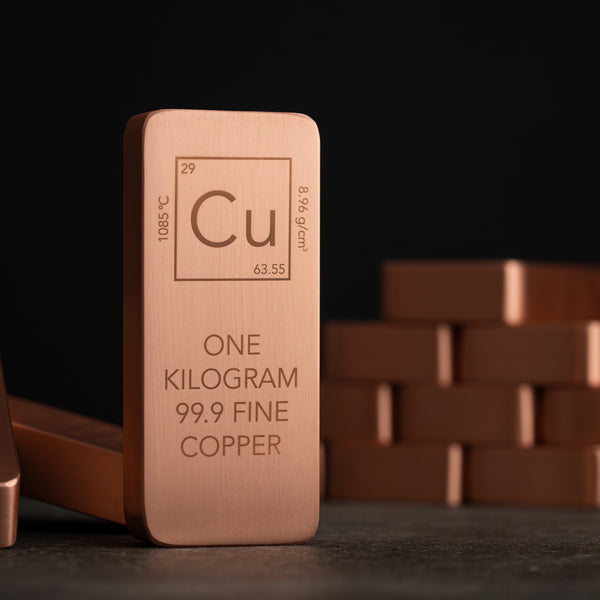1kg (2.2 lb) Solid Copper Bar – 99.9% Fine Copper