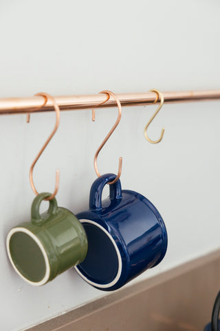 Set of Six Copper S-Hook – Elegant Hanging Organizer – view 5