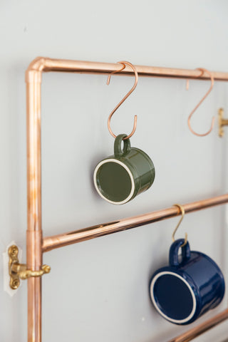 Set of Six Copper S-Hook – Elegant Hanging Organizer – view 6