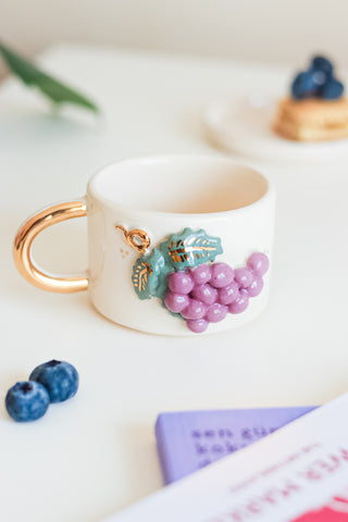 Ceramic Mug With Gold Handle – A Festive Charm For The Holidays – view 2