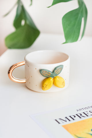 Ceramic Mug With Gold Handle – A Festive Charm For The Holidays – view 2