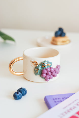 Ceramic Mug With Gold Handle – A Festive Charm For The Holidays – view 3