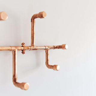 Handcrafted Copper Hat & Coat Rack - Decorative Copper Hanger 440 mm x 270 – view 3