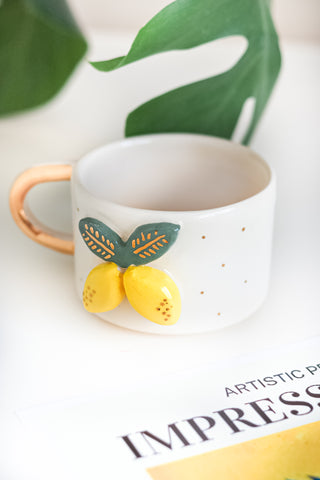 Ceramic Mug With Gold Handle – A Festive Charm For The Holidays – view 3