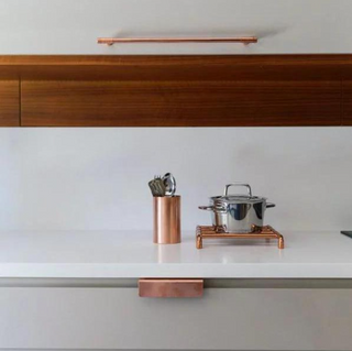 Handcrafted Pure Copper Utensil Holder – Solid Copper Rustic Kitchen Organi – view 3