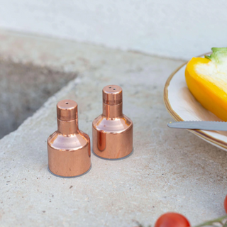 Copper Salt & Pepper Shakers Set | Handmade Copper Kitchen Utensils - Tabletop Accessories