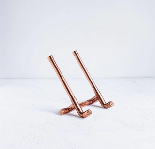 Handcrafted Copper Display Stand & Decorative Mirror Holder 180 mm x 180 mm – view 3
