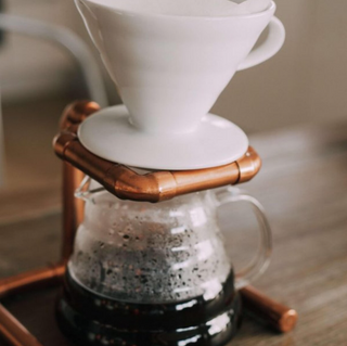 Handcrafted Copper Coffee Drip Stand - Solid Copper Pour Over Dripper Stati – view 3