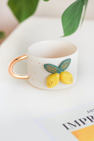 Ceramic Mug With Gold Handle – A Festive Charm For The Holidays – view 4