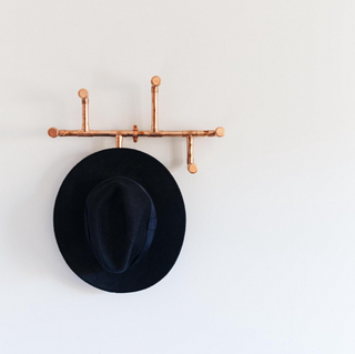 Handcrafted Copper Hat & Coat Rack - Decorative Copper Hanger 440 mm x 270 – view 4