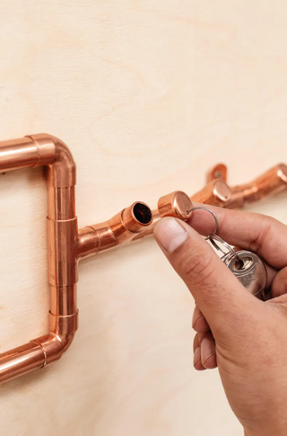 Handcrafted Solid Copper Key and Towel Hook - Elegant Dual-Purpose Copper A – view 5