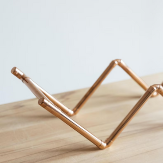 Handcrafted Copper Wine Rack | Handmade Minimalist Wine Holder – view 6