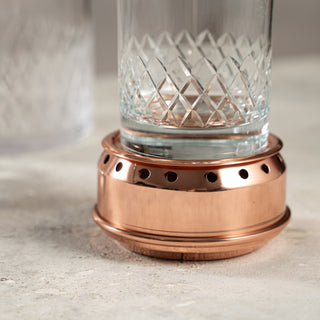 Handmade Copper Drink Warmer, 100% Solid Copper Heat Base for Glasses – view 2