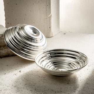 Serrated Copper Bowl Set - Handcrafted Artistry in 3 Unique Finishes (Coppe – view 2