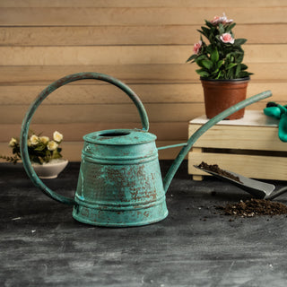 Handmade Solid Dark Copper Watering Can – 2000 ml Long Spout – view 4