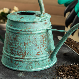Handmade Solid Dark Copper Watering Can – 2000 ml Long Spout – view 5