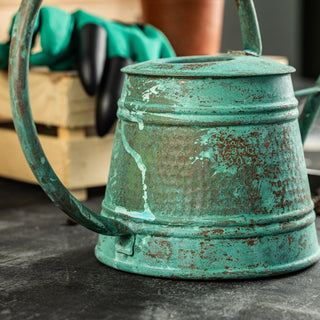 Handmade Solid Dark Copper Watering Can – 2000 ml Long Spout – view 7