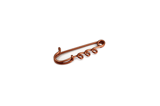 Handmade Copper Minimalist Pin Brooch, Set of 2
