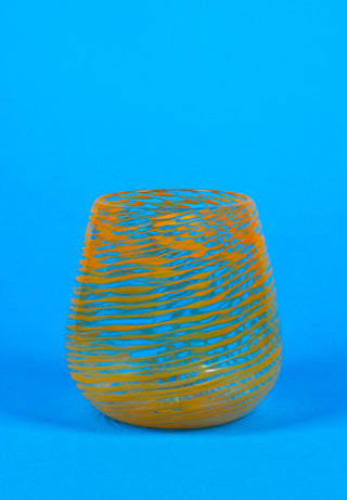 Barbablanca Swirl Glass Tumbler - Arangione – view 2