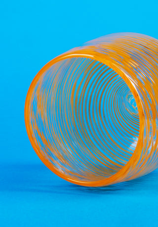 Barbablanca Swirl Glass Tumbler - Arangione – view 4