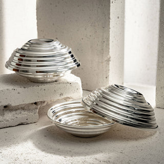 Serrated Copper Bowl Set - Handcrafted Artistry in 3 Unique Finishes (Coppe – view 4