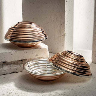 Serrated Copper Bowl Set - Handcrafted Artistry in 3 Unique Finishes (Coppe – view 9