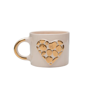 Golden Heart Handmade Ceramic Mug - Valentine's Day Edition – view 2