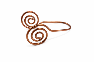 Copper Spiral Energy Pendant – Handmade Minimalist Spiritual Jewelry