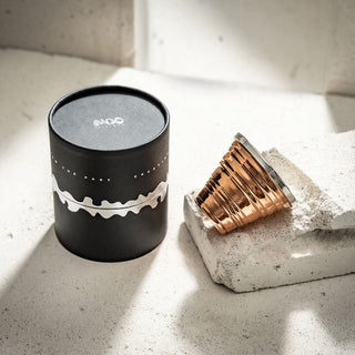 Serrated Solid Copper Tumbler - Handcrafted Elegance in 3 Unique Finishes ( – view 4