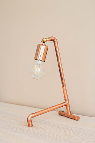 Solid Copper Table Lamp – view 4