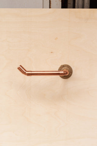 Industrial Copper Toilet Paper Holder – view 4