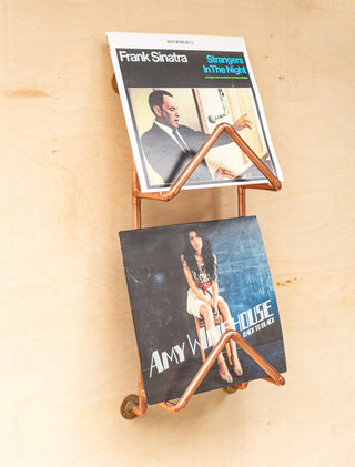 Industrial Copper Wall-Mounted Record Holder – view 3