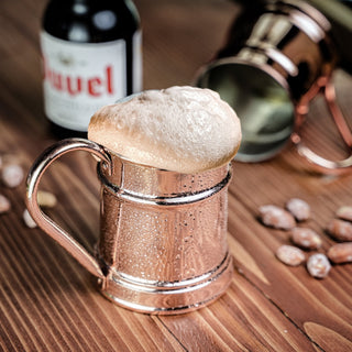 Handcrafted Copper Beer Tankards – Set Of Two, Copper Glasses Collection - Alfiq's Store