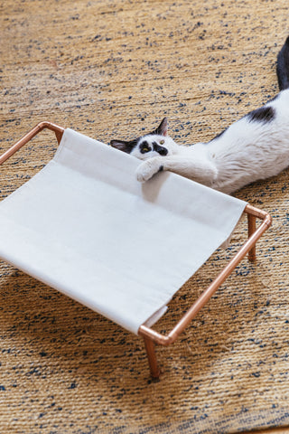 Handmade Copper Cat Hammock Bed – Modern Minimalist Pet Lounger