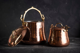 Handmade Solid Copper Canister with Lid | Coffee Tea Flour Food Safe Storage Box | Vintage Copper Jar - Alfiq's Store