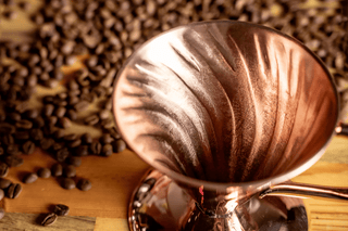 Handmade Copper Coffee Dripper – Artisan Pour - Over Brewing Tool - Alfiq's Store
