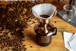 Handmade Copper Coffee Dripper – Artisan Pour - Over Brewing Tool - Alfiq's Store