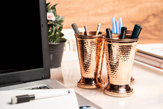 Handmade Copper Cutlery Holder | Handmade Copper Dinner Table Organizer Decor - Alfiq's Store