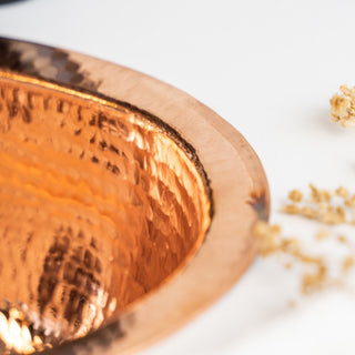 Handmade Oval Copper Drop - In Sink – Dark & Pure Copper Vessel for Kitchen & Bathroom - Alfiq's Store