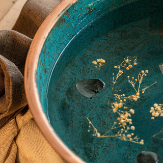 Luxurious Handmade Pure Copper Pedicure Bowl – Perfect for Winter Foot Soaks & Home Spa Rituals - Alfiq's Store
