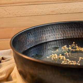 Luxurious Handmade Pure Copper Pedicure Bowl – Perfect for Winter Foot Soaks & Home Spa Rituals - Alfiq's Store