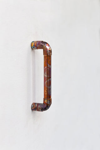Rainbow Patina Solid Copper Handle – view 7